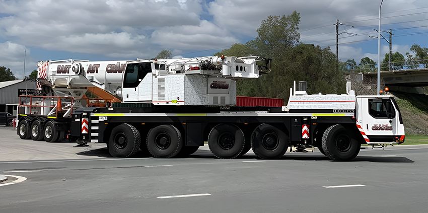 A Large Crane is on the Back of a Truck — East Coast Cranes in Cairns, QLD