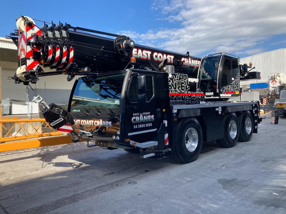 Black Crane Truck — East Coast Cranes in Ormeau, QLD
