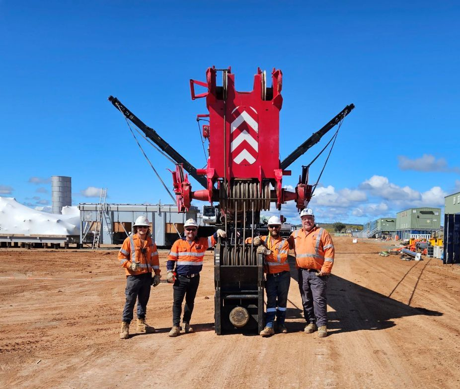 Four Construction Workers — East Coast Cranes in Ormeau, QLD