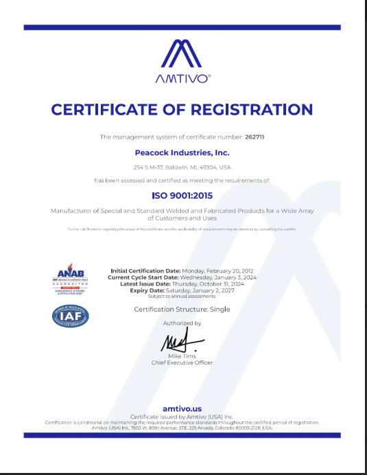 ISO 9001:2015 Quality Certification