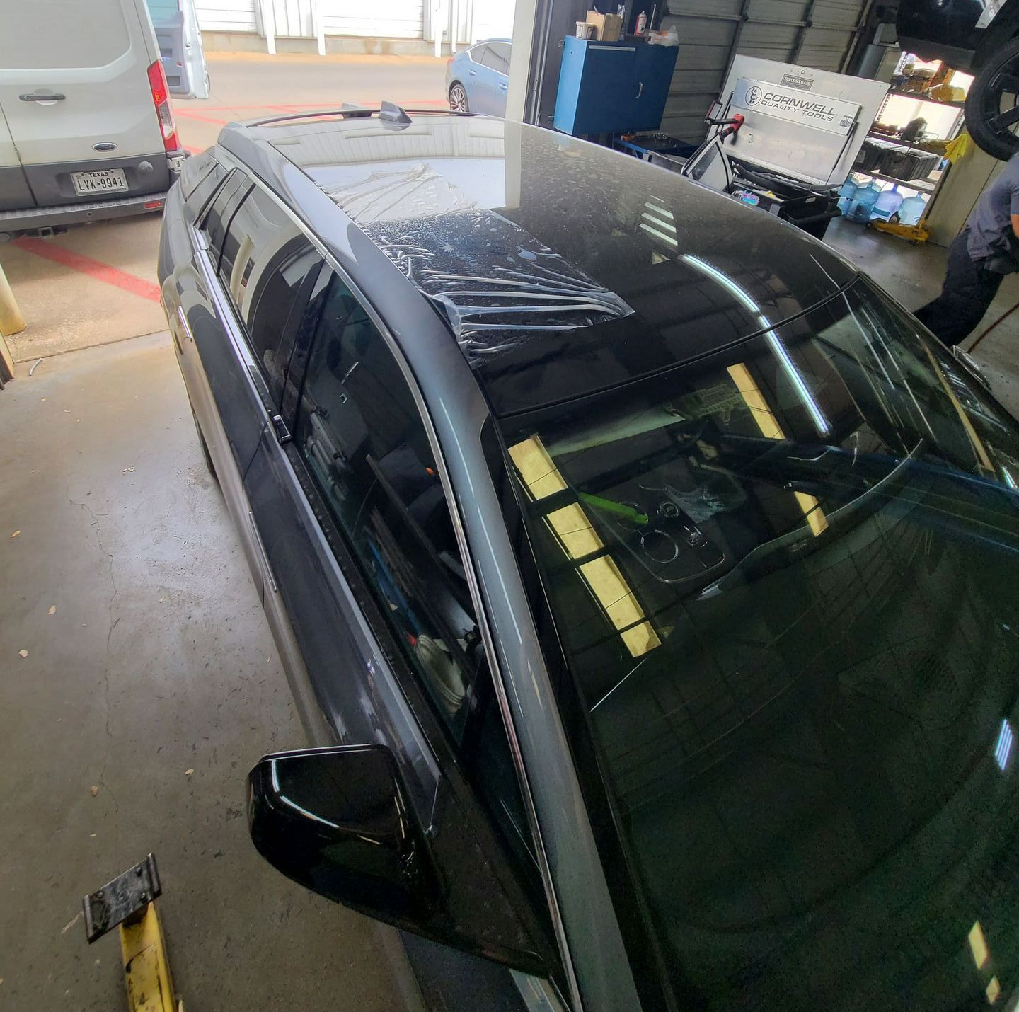 Panoramic glass repair near Austin, TX