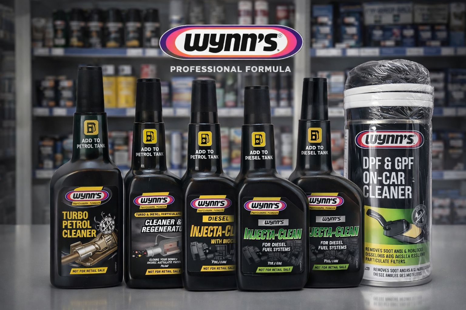 A Can Of Triple GPF Car Cleaner Sits Next To A Bottle Of Cleaner — Nuron Inspection & Service Centre In Broadmeadow, NSW
