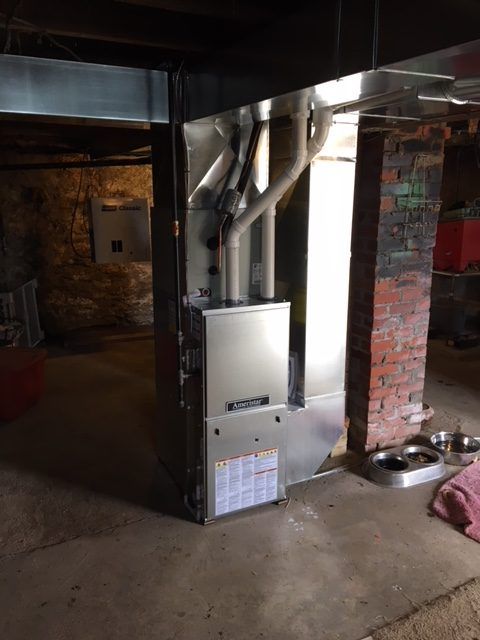 Furnace Unit in the Basement — Oregon, WI — Brothers HVAC LLC