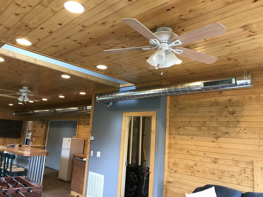 Lounge Area With Air Duct System — Oregon, WI — Brothers HVAC LLC