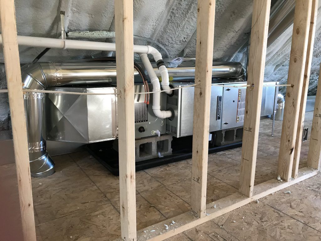 Furnace Unit Placed in the Ceiling — Oregon, WI — Brothers HVAC LLC