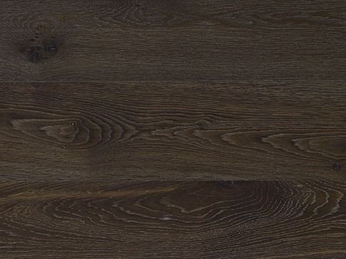 Dark brown wooden floor planks, showing wood grain patterns.