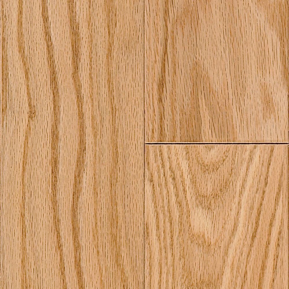 Light brown oak hardwood flooring.