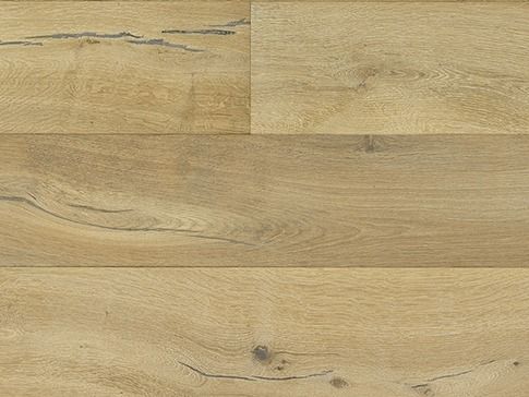 Light brown wood flooring with natural grain and knot details.