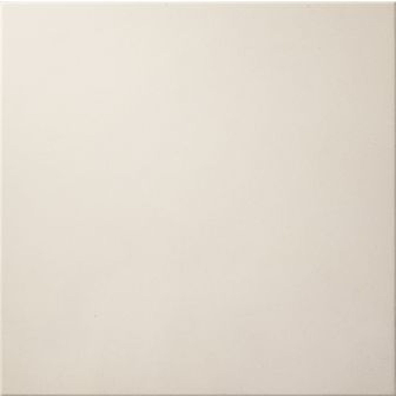 Off-white square tile with a smooth, matte finish.