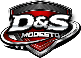 D & S Auto Repair logo for Modesto, California, featuring automotive repair and collision service branding.