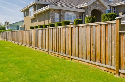 Wooden fence.