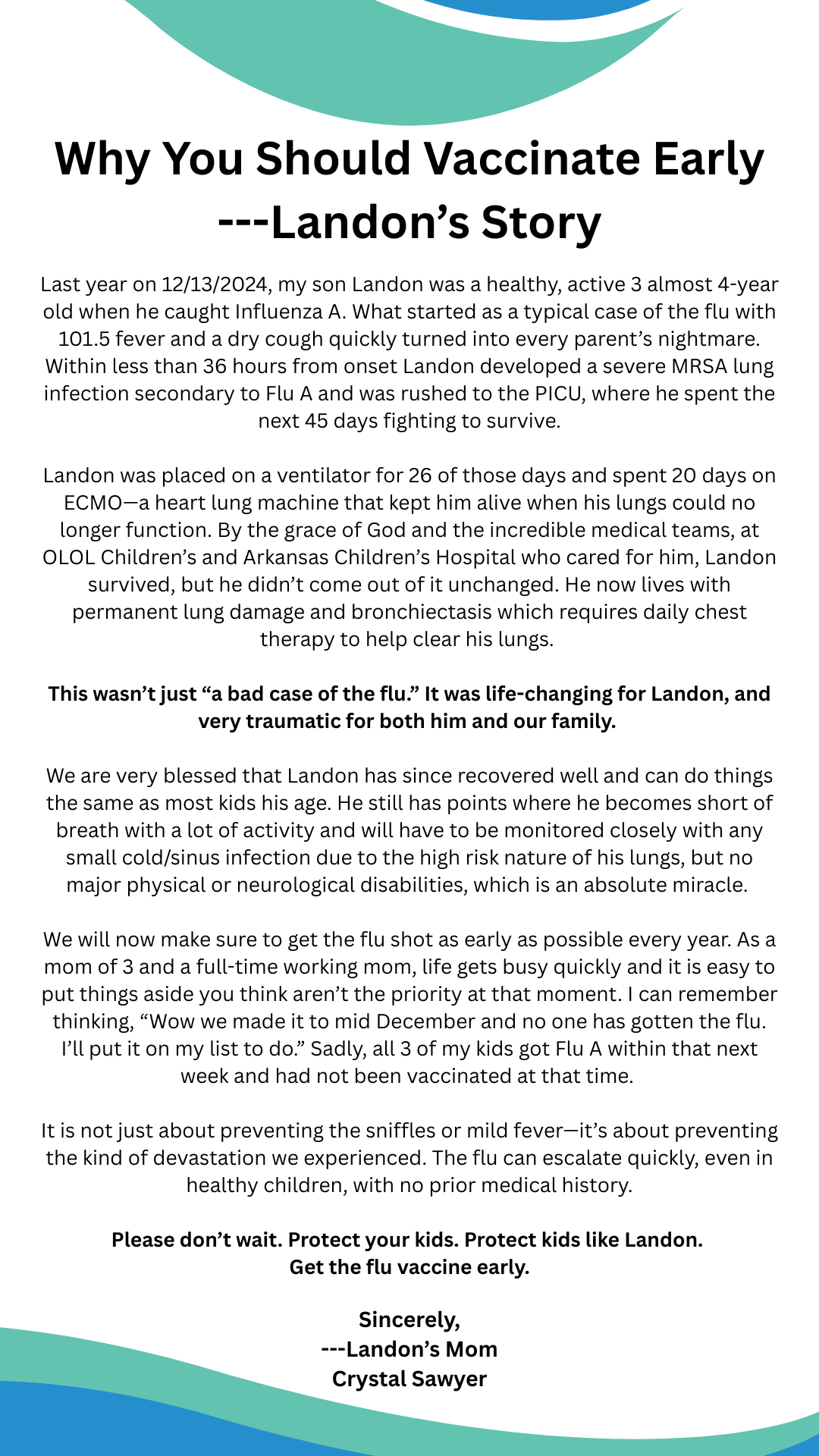Landon's Story | Magnolia Pediatrics Prairieville, LA