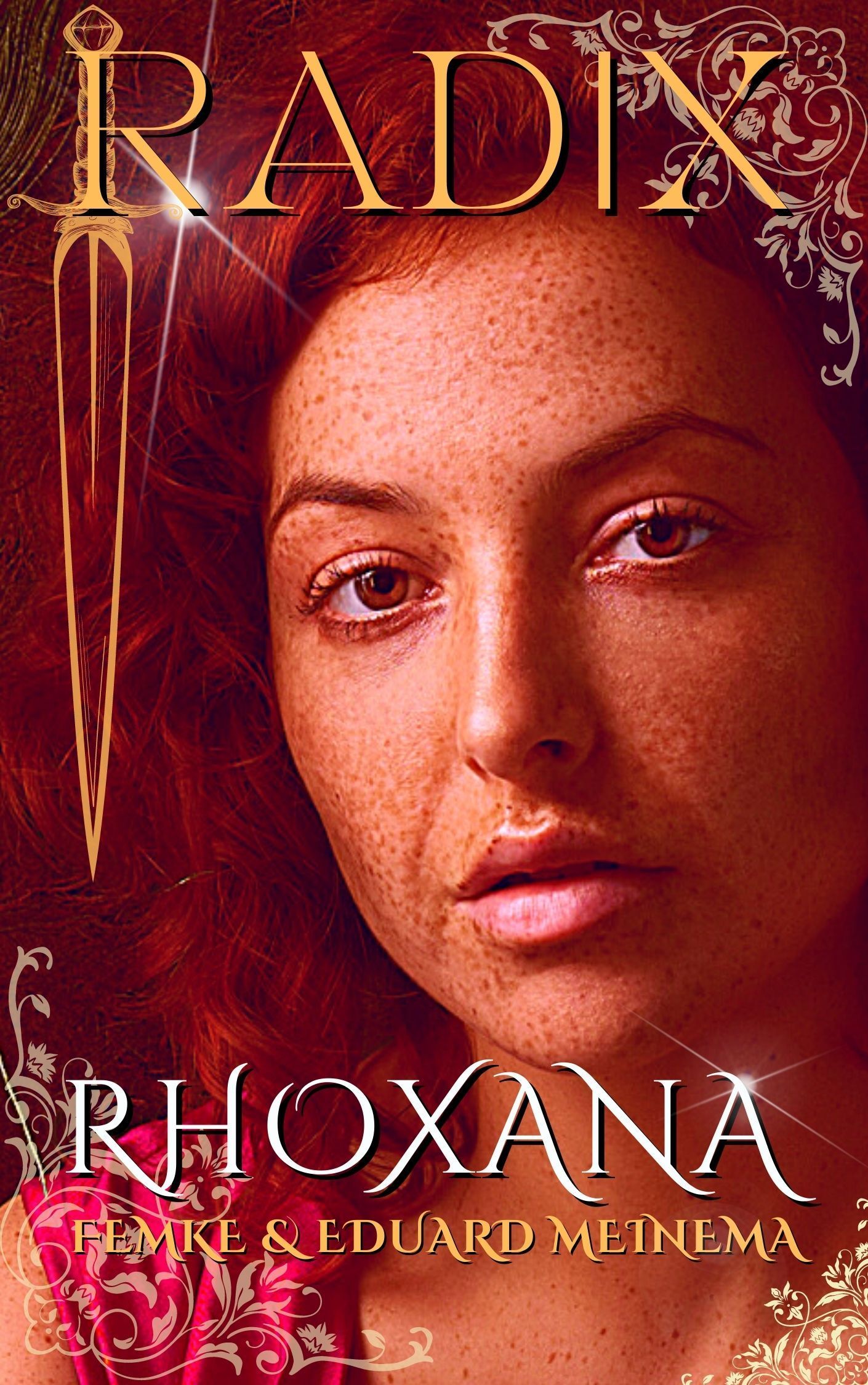 Boekcover 'Rhoxana, RADIX # 1; Femke en Eduard Meinema. Klik voor meer details over deze magische serie!