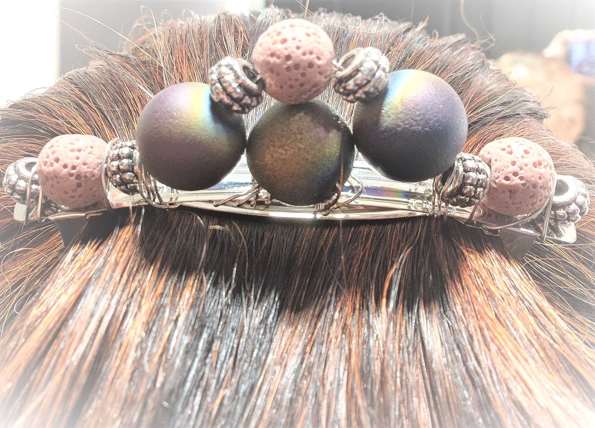 DARLING DRUZY LAVA CRYSTAL Hair Barrette