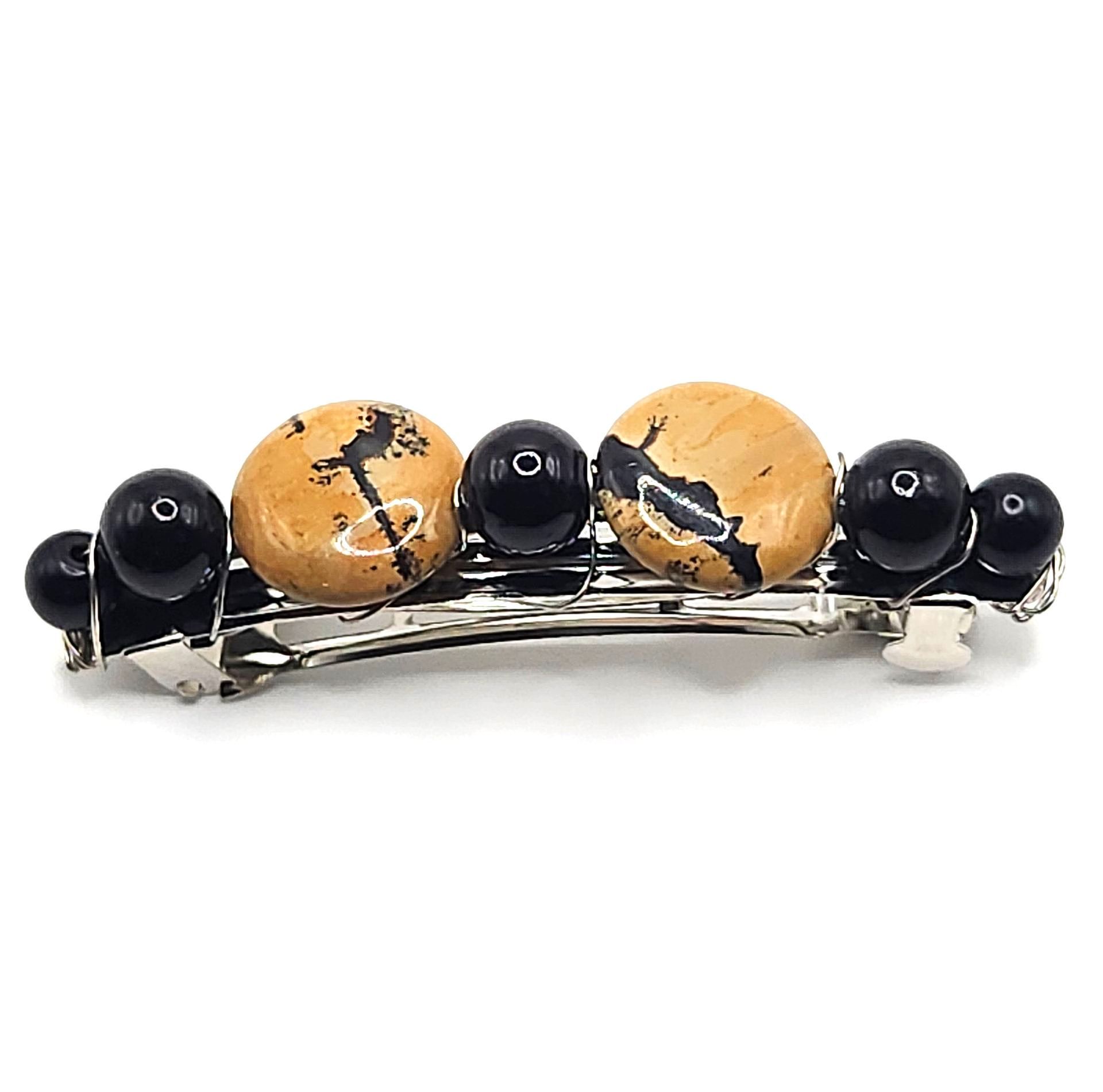 DARING DENDRITIC AGATE CRYSTAL Hair Barrette