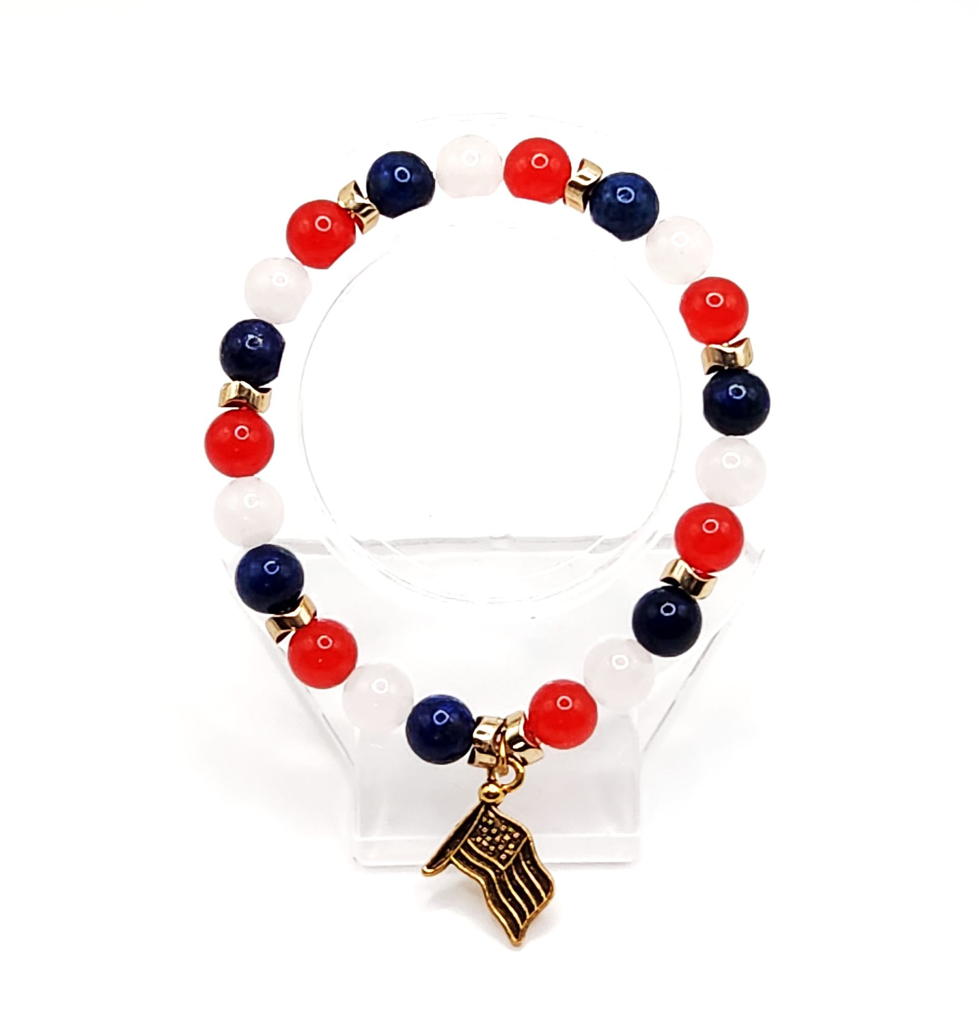Flag Crystal Bracelet