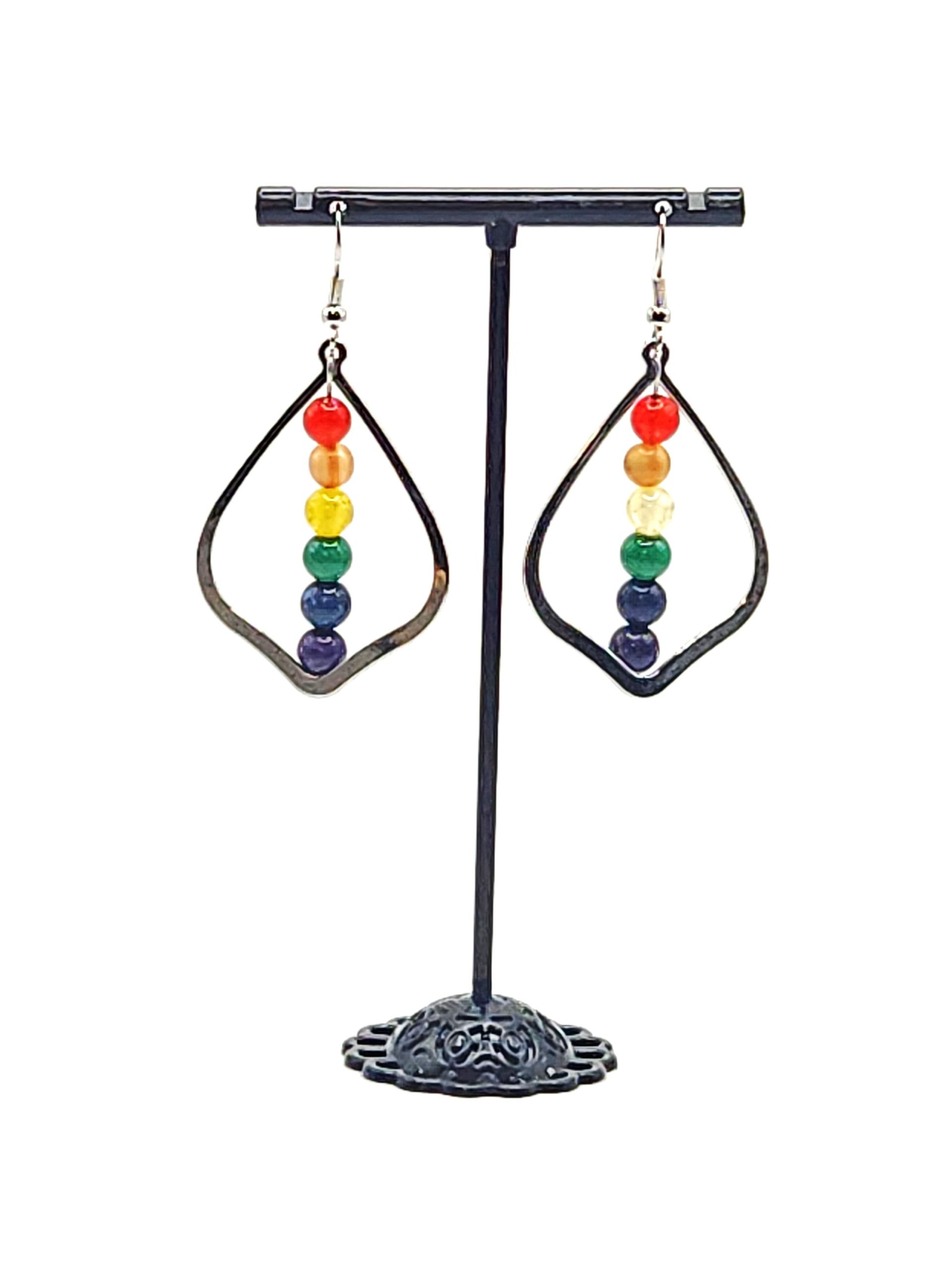 Pride Perfect Pear Crystal Earrings