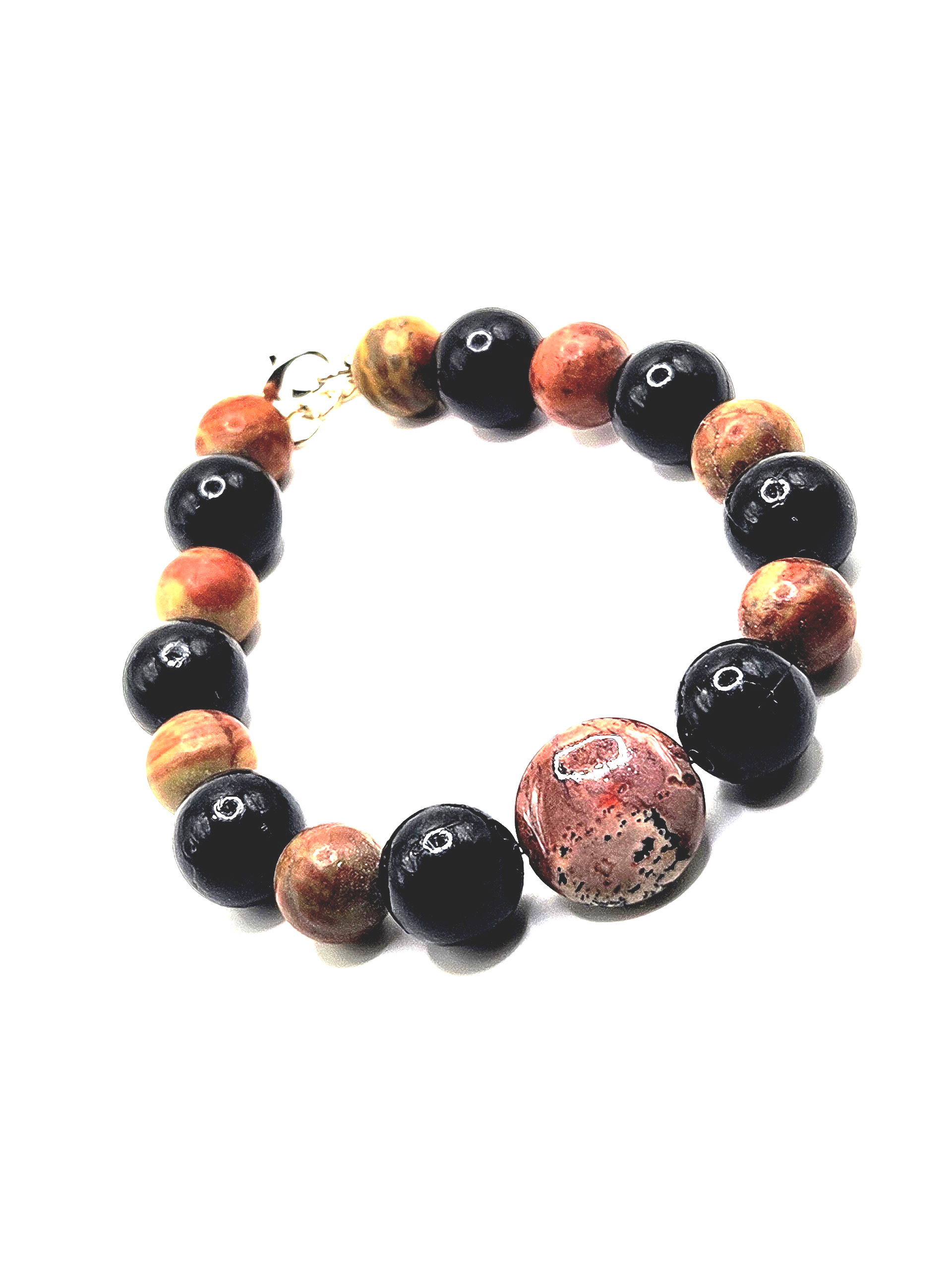 Jazzed Jasper Crystal Bracelet for Men