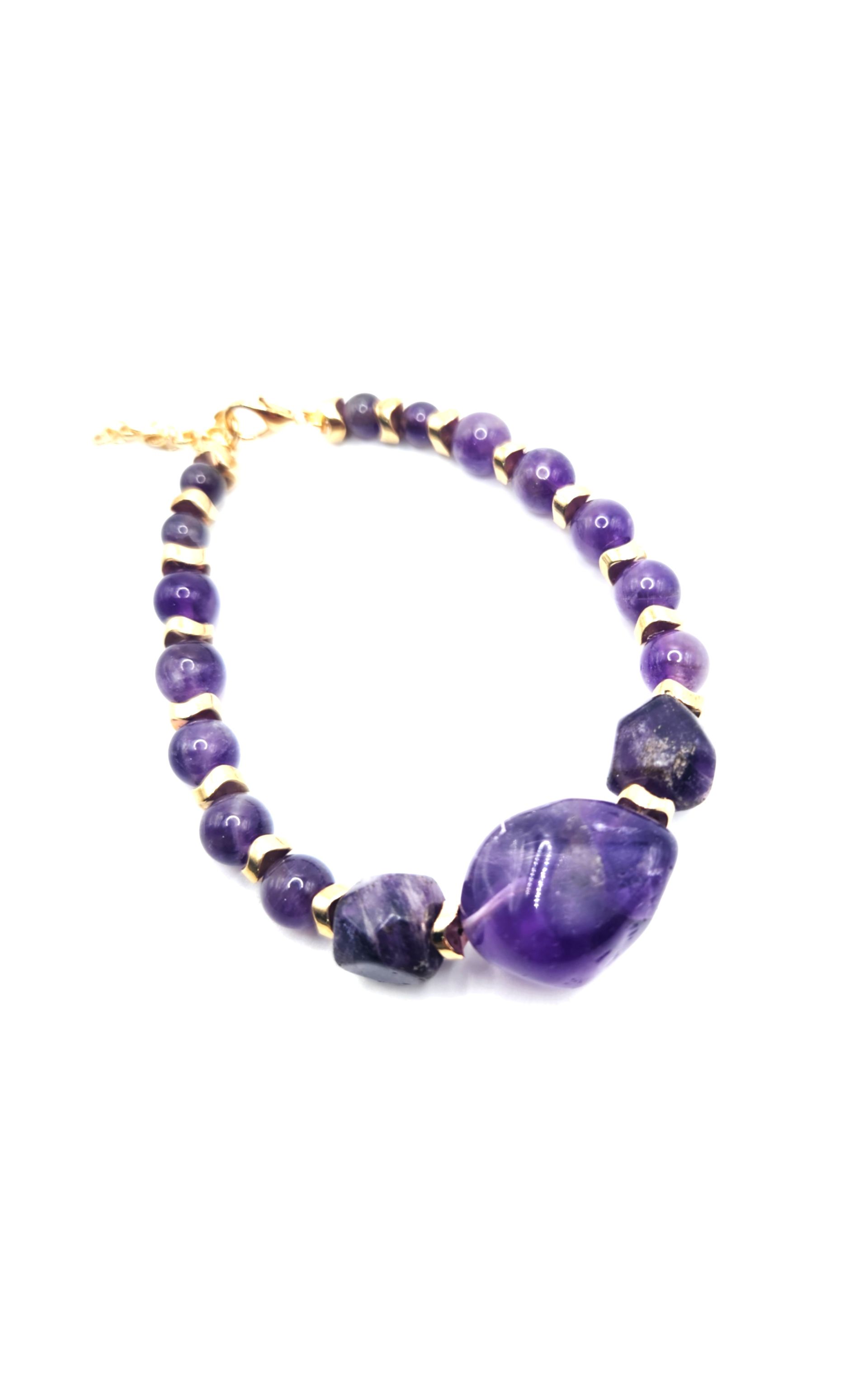 Abating Amethyst Crystal Bracelet