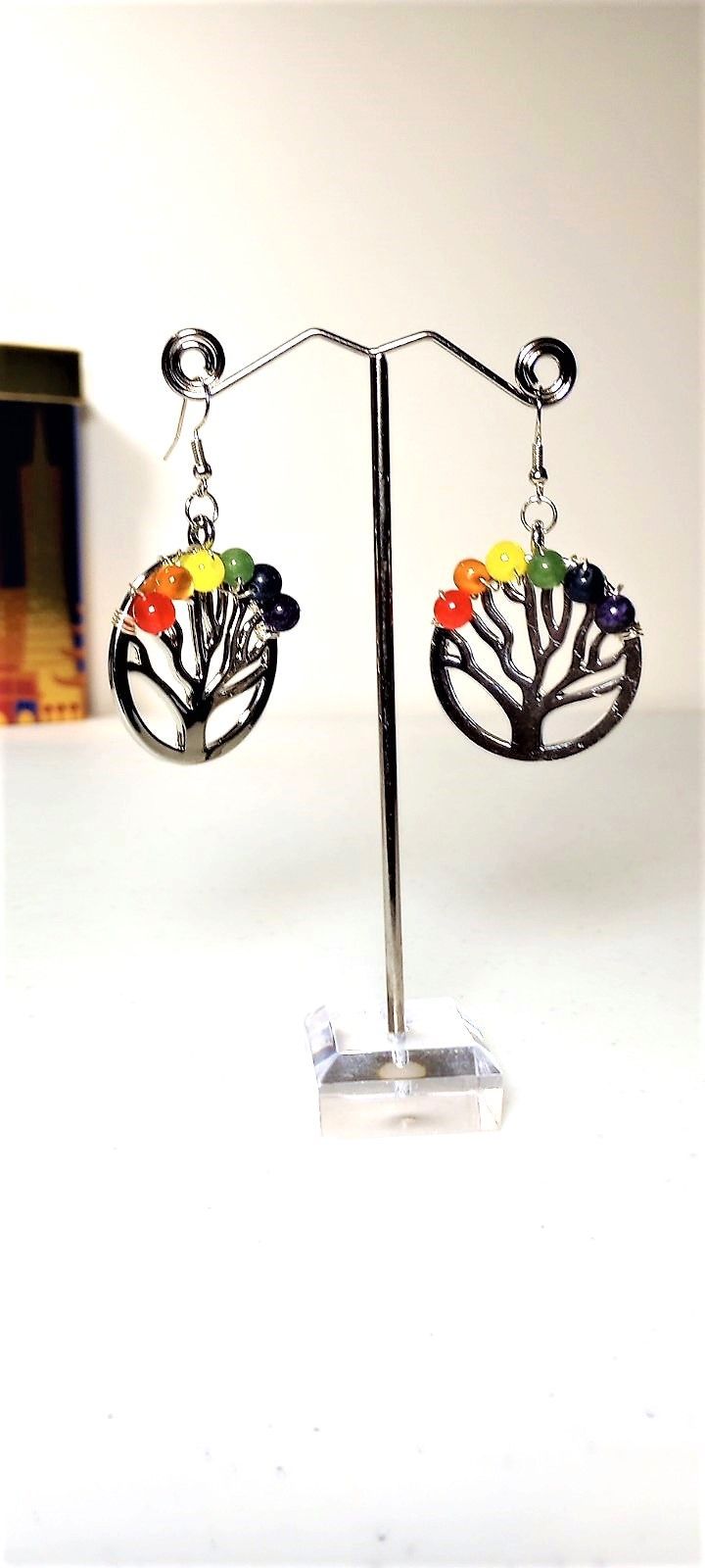 Pride Tempting Tree Crystal Earrings