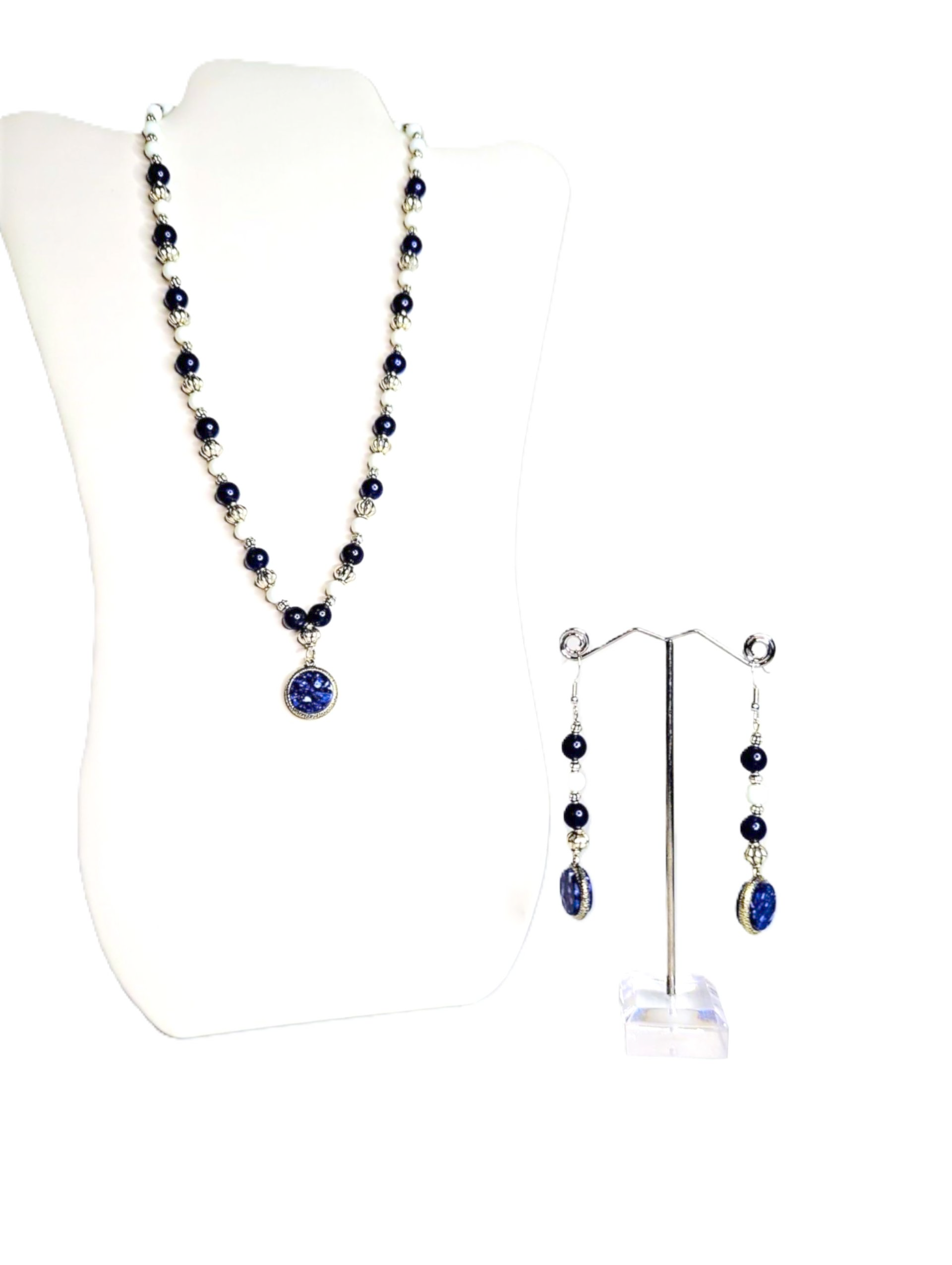 Lovely Lapis Lazuli Crystal Jewelry Set
