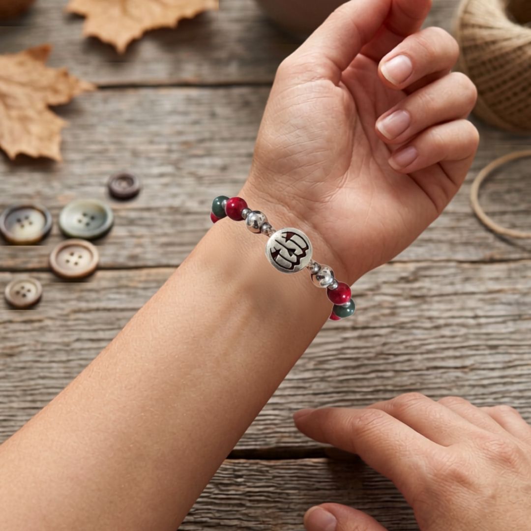 Bewitching Bloodstone Pumpkin Crystal Bracelet