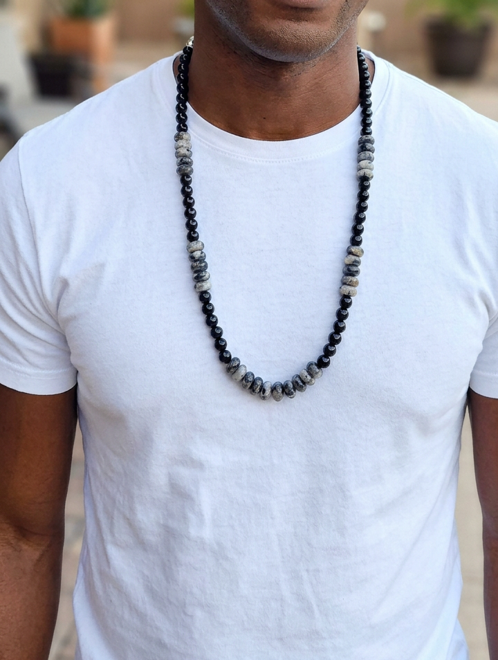 Lucid Labradorite Crystal Necklace for Men