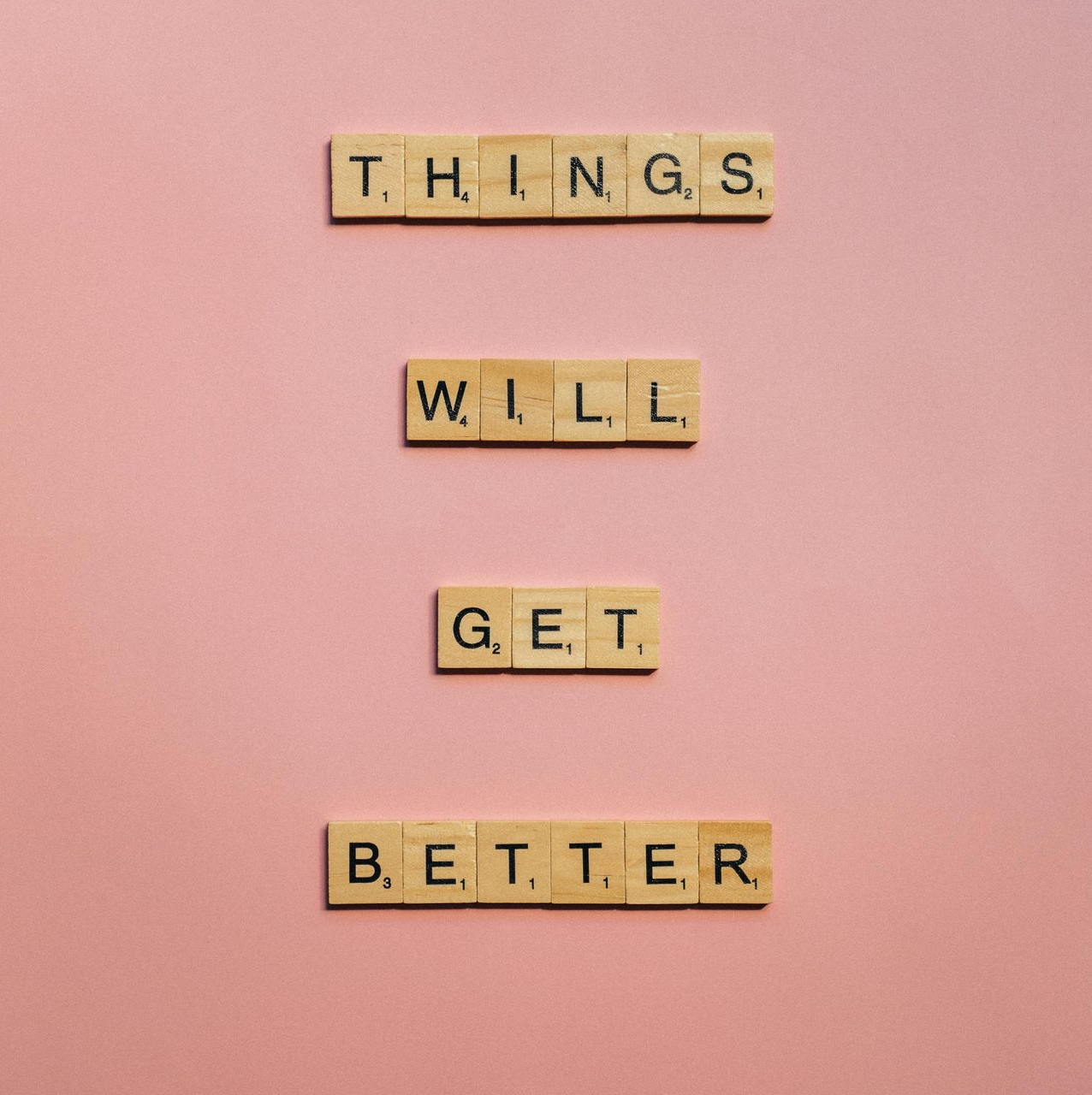 Wooden tiles spelling