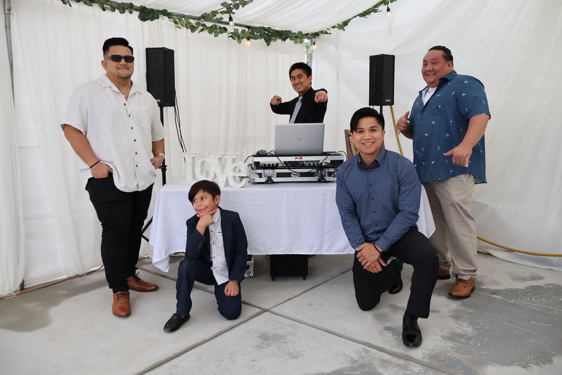 Human DJ reading a crowd and mixing music at a lively celebration