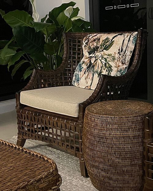 Woven Wicker Chair — Tropic Living in Palm Cove, QLD