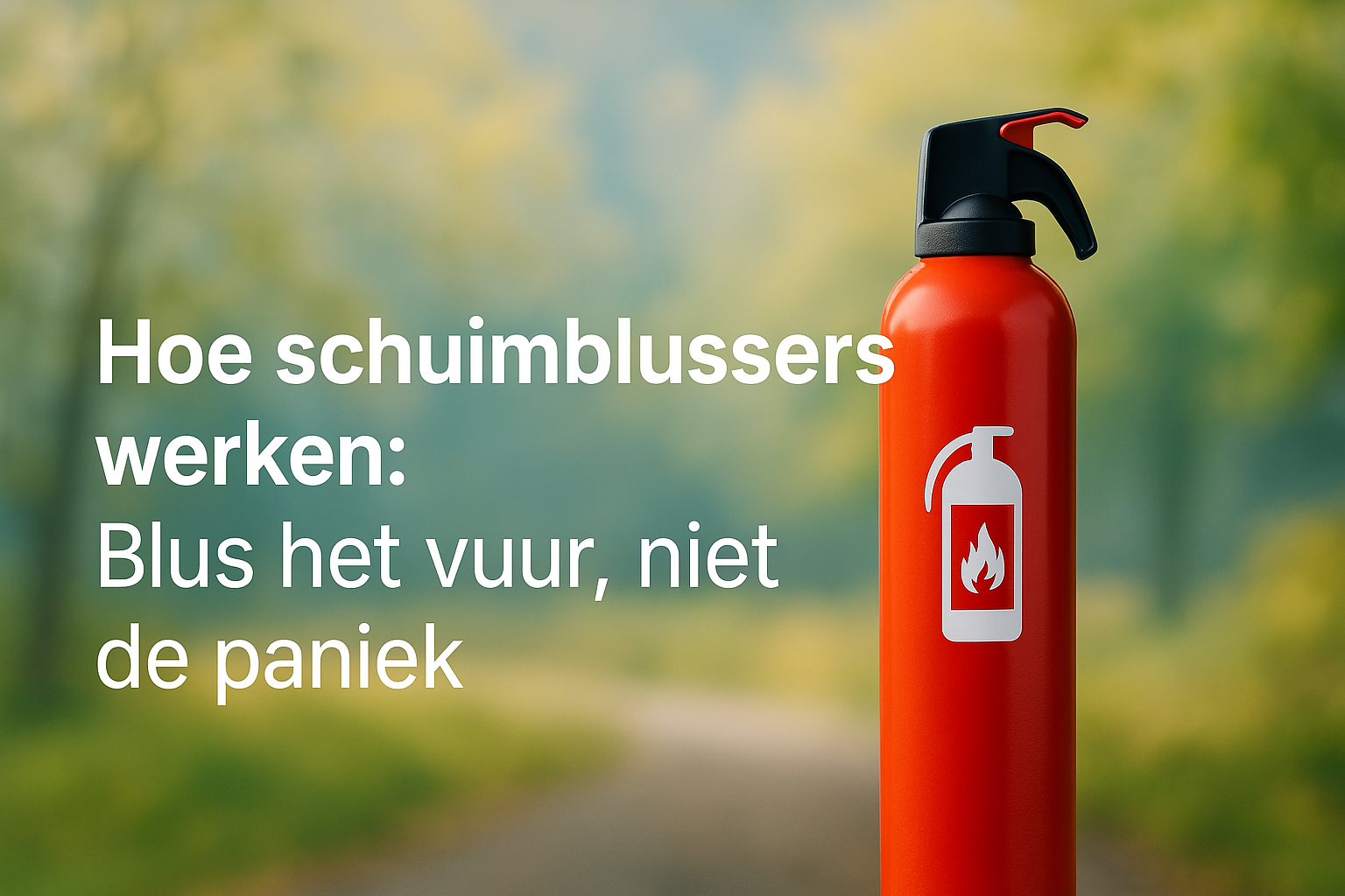 Hoe schuimblussers werken Blussen zonder gedoe, gewoon met schuim
