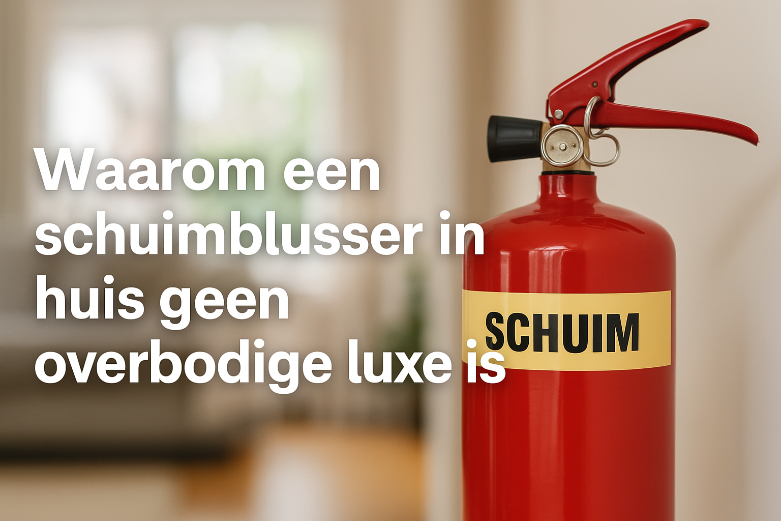 Waarom is een schuimblusser geen overbodige luxe