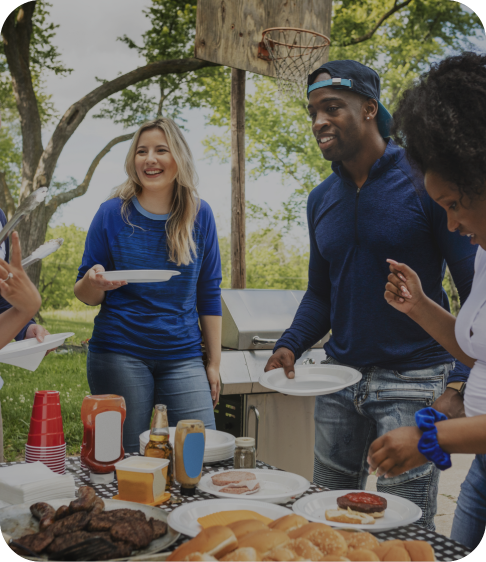 A group of people at a cookout - Mosaic Church, Freeport, FL