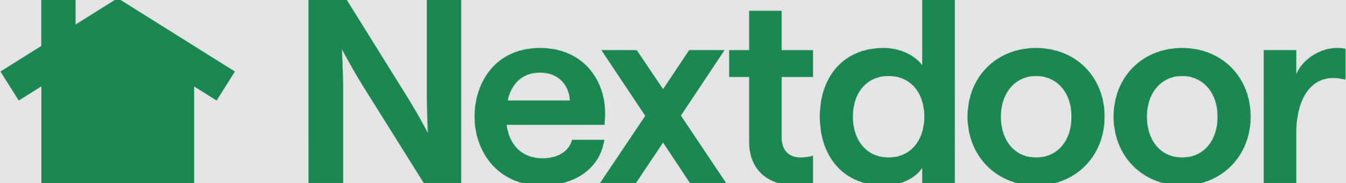 Green Nextdoor logo with a house icon.