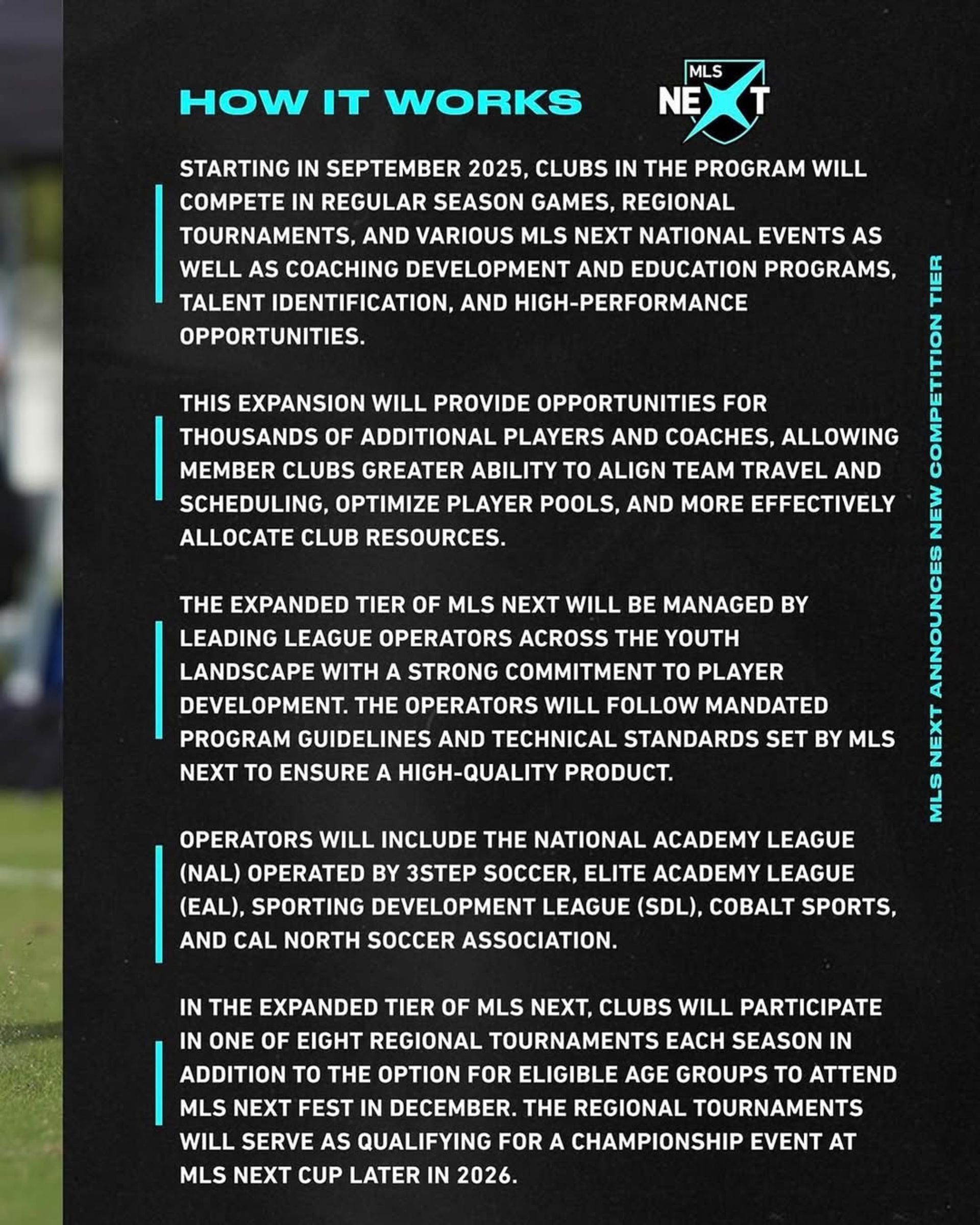 Text describing how MLS NEXT works.