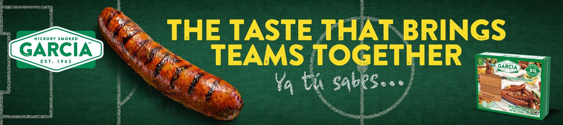 Advertisement promoting soccer advertising, with stadium image and text.
