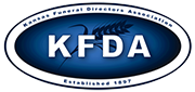 KFDA logo in blue oval with white KFDA letters and a black outer ring