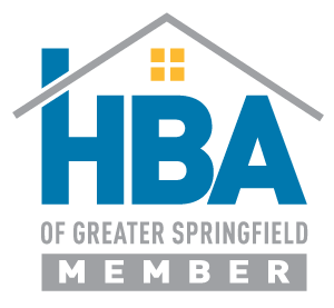 The logo for the home builders association of greater springfield.