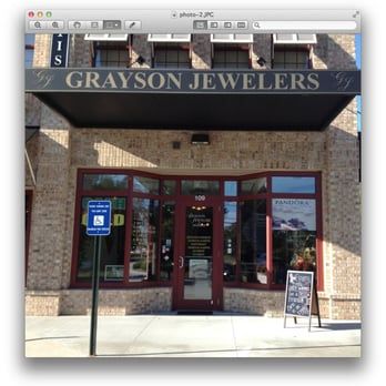 A picture of grayson jewelers on a computer screen
