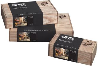 Heirloom Wood Box Starz Puzzles Hand-crafted Heirloom Wood Box