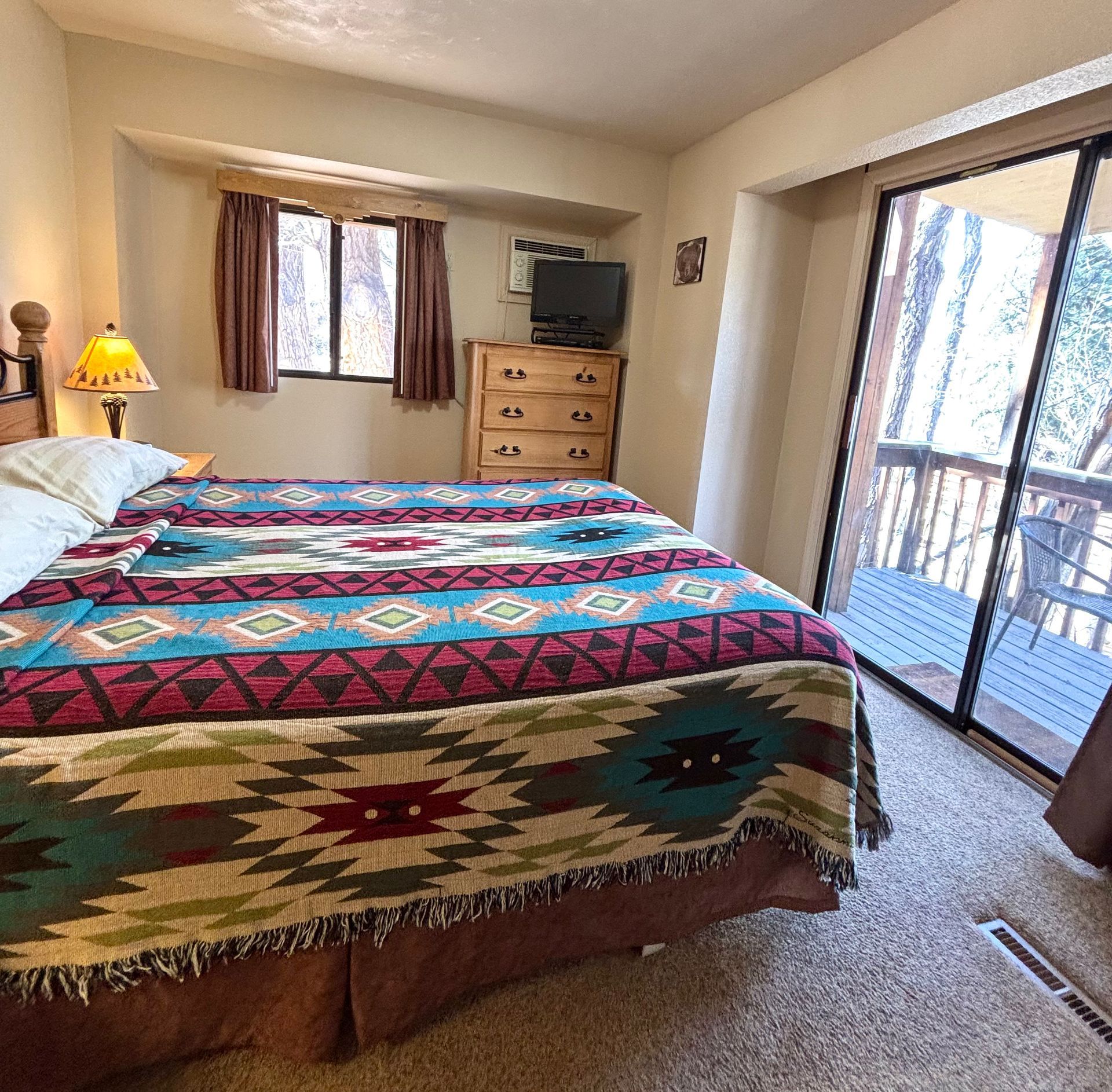 Bedroom creekside porch