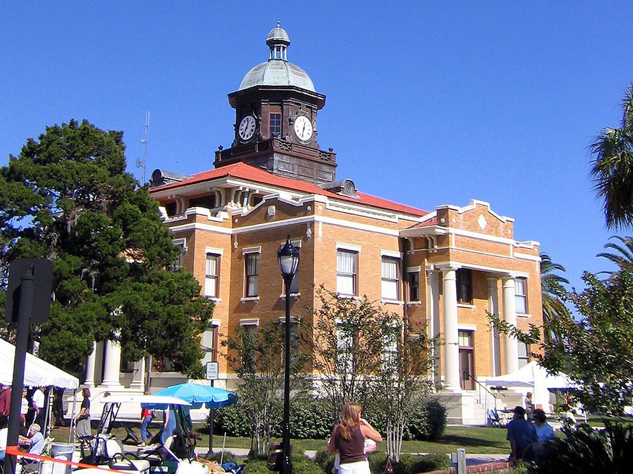 a large building with a clock tower on top of it