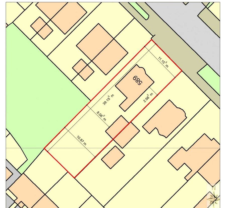 Example measured drawing of a property