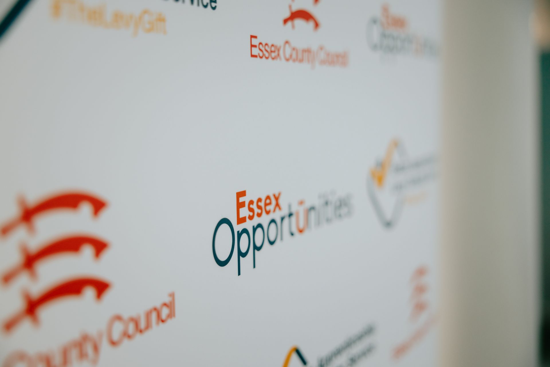 A white board with the words essex opportunities on it