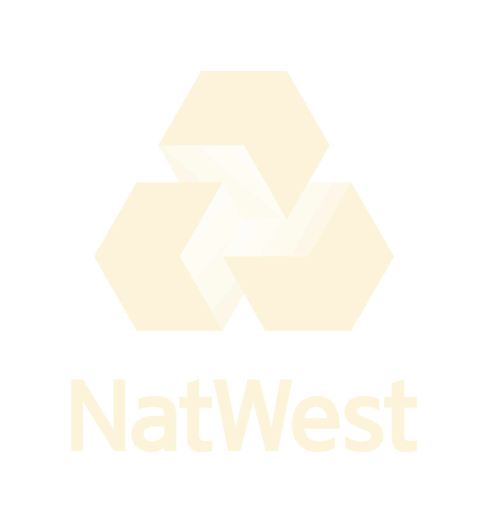 The natwest logo is a yellow triangle with the word natwest underneath it.