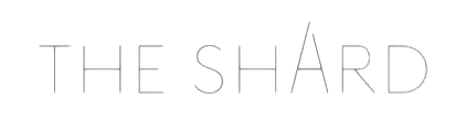 The word shard is written in white on a white background.