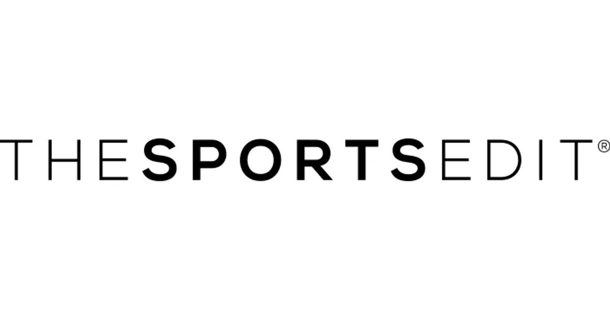 A black and white logo for the sports edit on a white background.