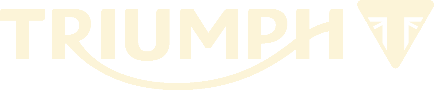 The word triumph is written in yellow on a white background.