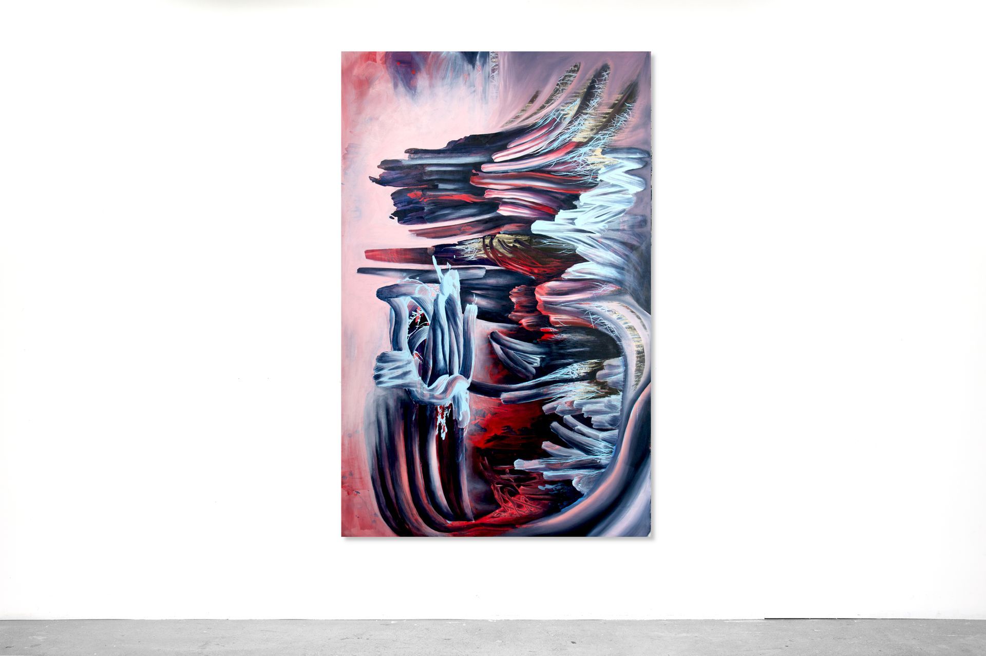 Abstract painting with antigravity by Lala Drona