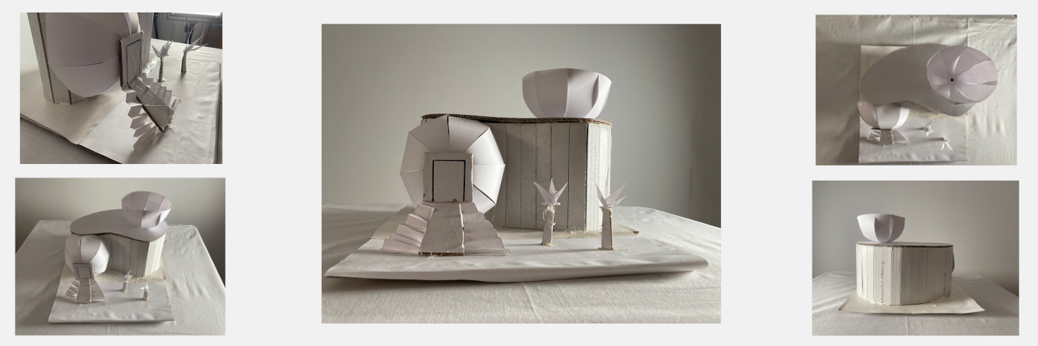 Public space session maquette inspired by the eye